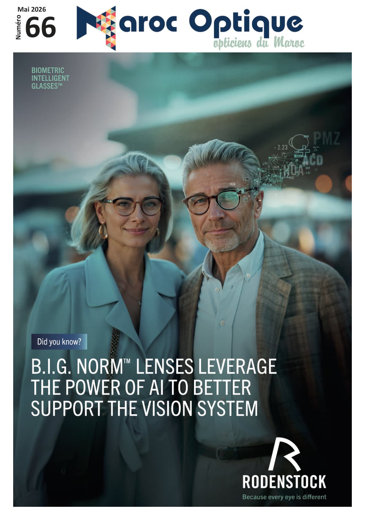 Couverture Maroc Optique numéro 66 — Mai 2026